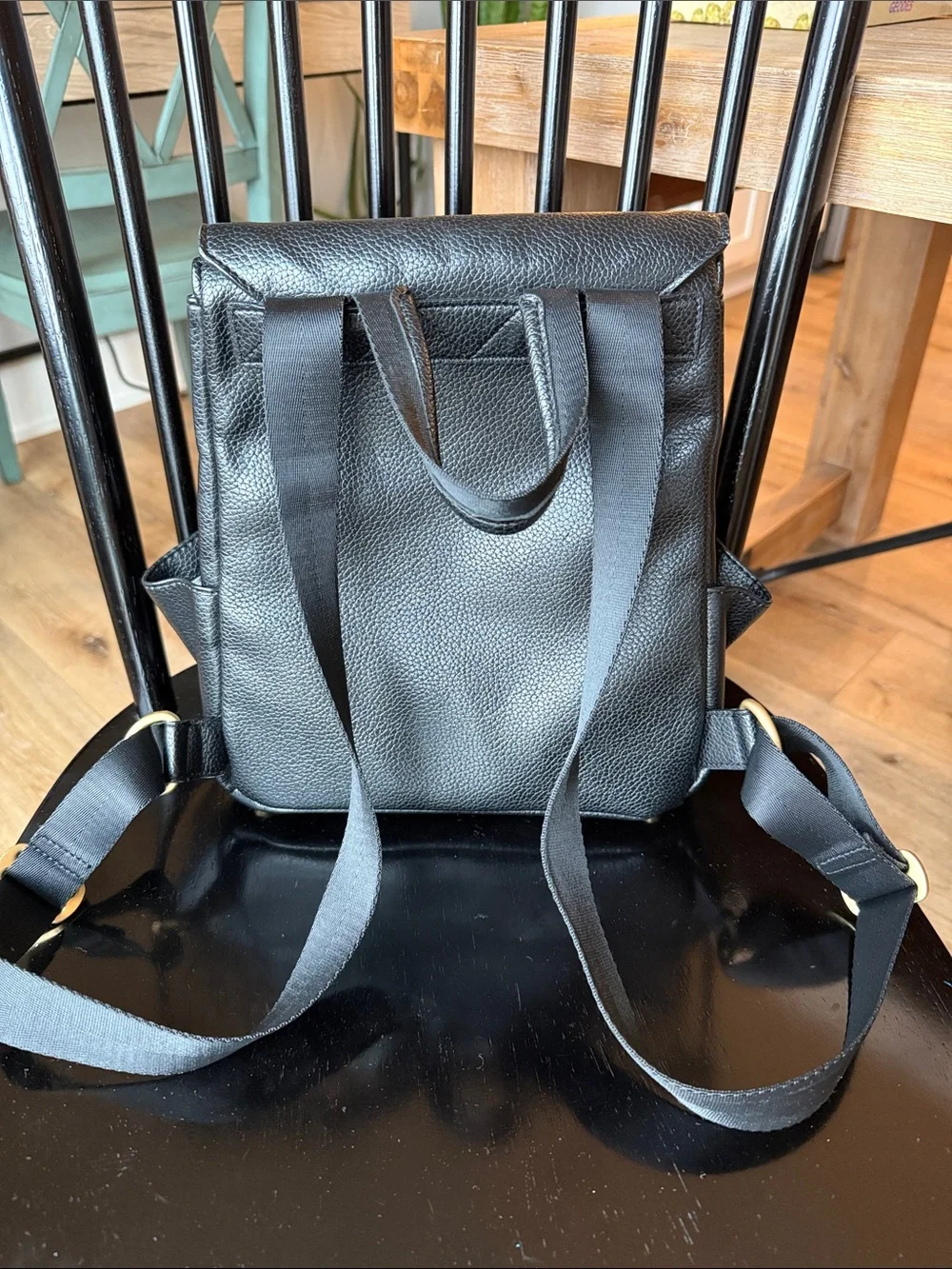 Freshly Picked Mini Classic Diaperbag Leather with Gold Accents Retail $119